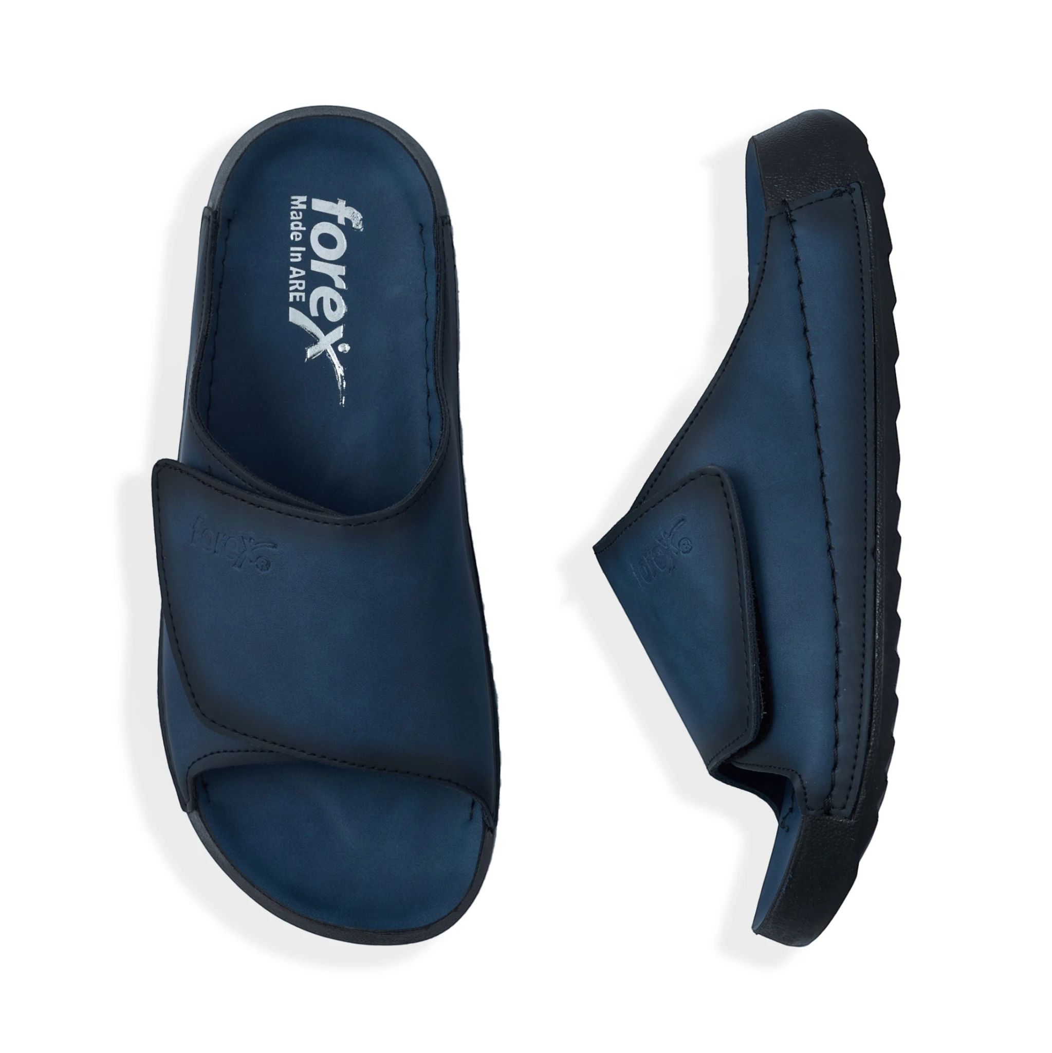 شبشب رجالي جلد صناعي فوركس 1001 - الصورة 7